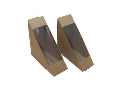 Boîte Kraft à sandwich, boîte à emporter