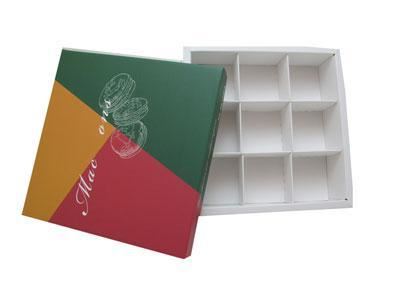 Boîte d'emballage en carton pour macaron/chocolat/cookie