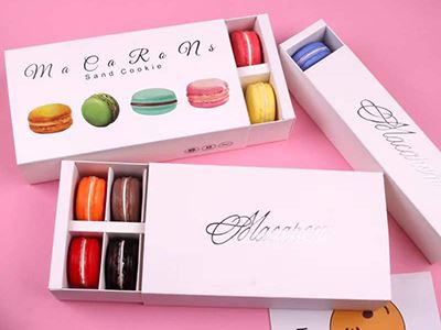 Boîte d'emballage en carton pour macaron/chocolat/cookie