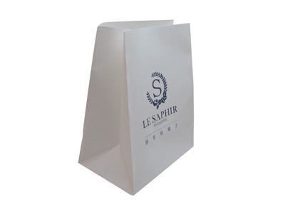 Sac en papier kraft blanc pour l'emballage de pâtisseries